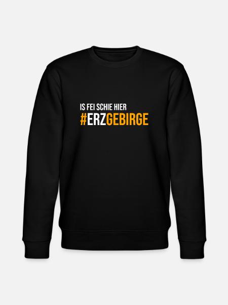 Is fei schie hier Erzgebirge - Stanley/Stella Unisex Bio-Sweatshirt CHANGER  - Schwarz