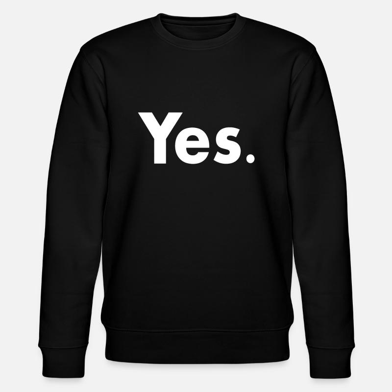 Yes - Stanley/Stella Unisex Bio-Sweatshirt CHANGER  - Schwarz