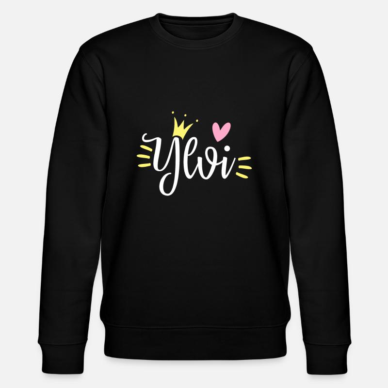 Ylvi Name Krone - Stanley/Stella Unisex Bio-Sweatshirt CHANGER  - Schwarz