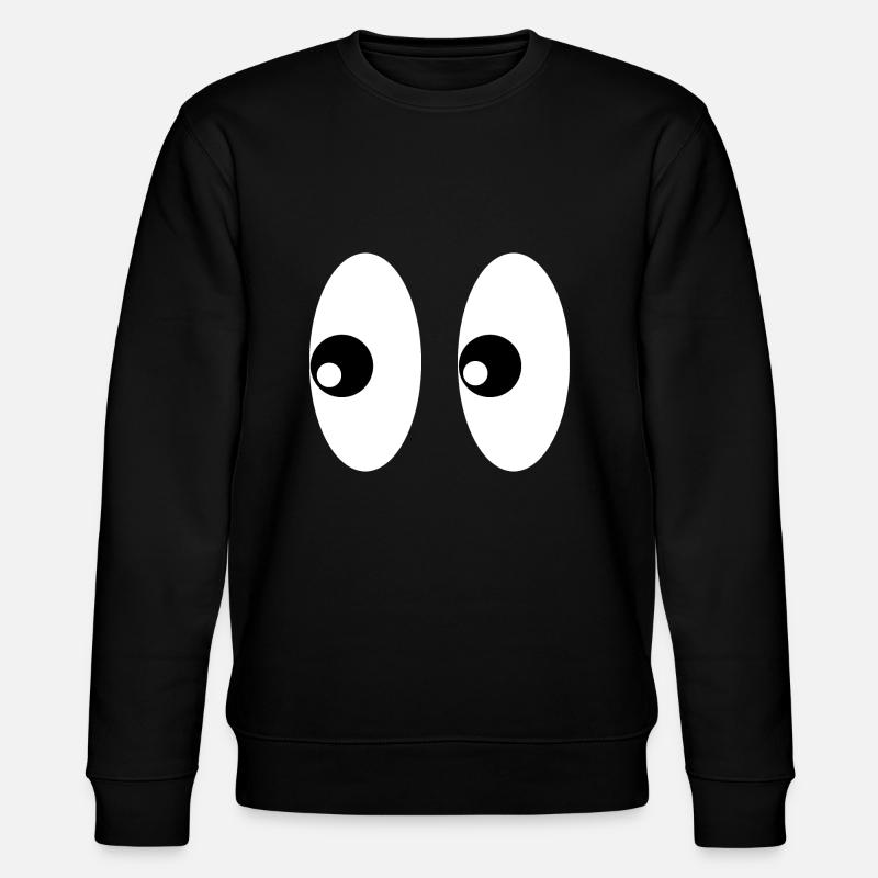 Augen Eyes - Stanley/Stella Unisex Bio-Sweatshirt CHANGER  - Schwarz