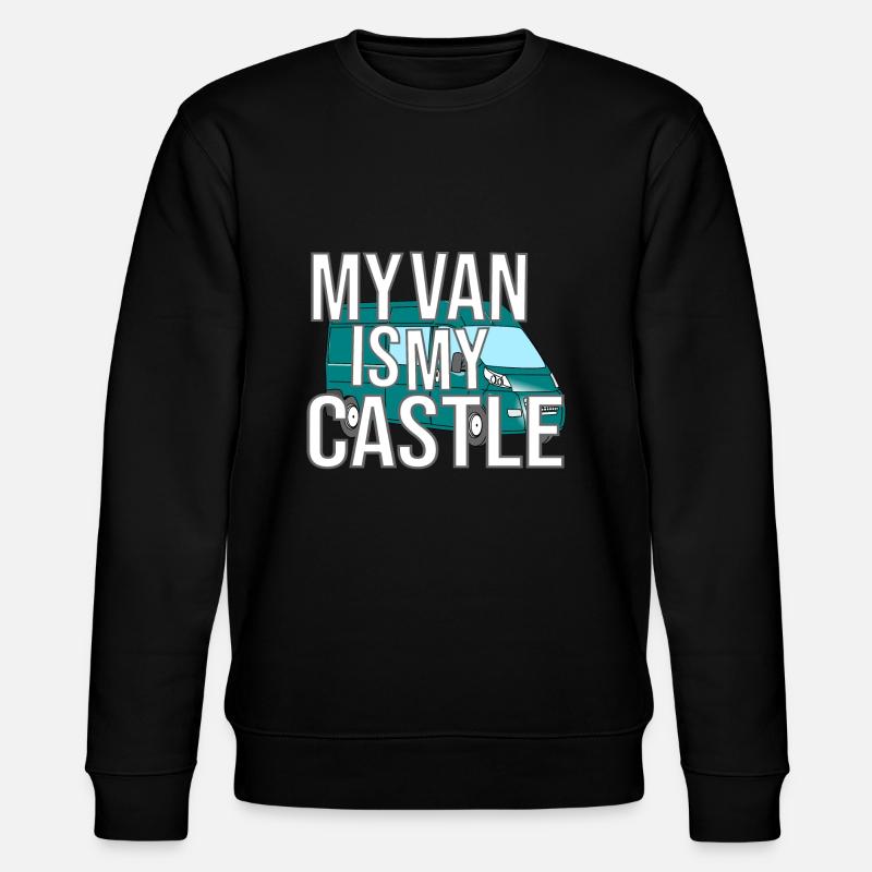 My Van Is My Castle - Stanley/Stella Unisex Bio-Sweatshirt CHANGER  - Schwarz