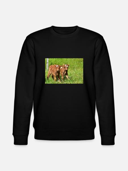 Calves on Eifel meadows - Stanley/Stella CHANGER Unisex Organic Sweatshirt - black