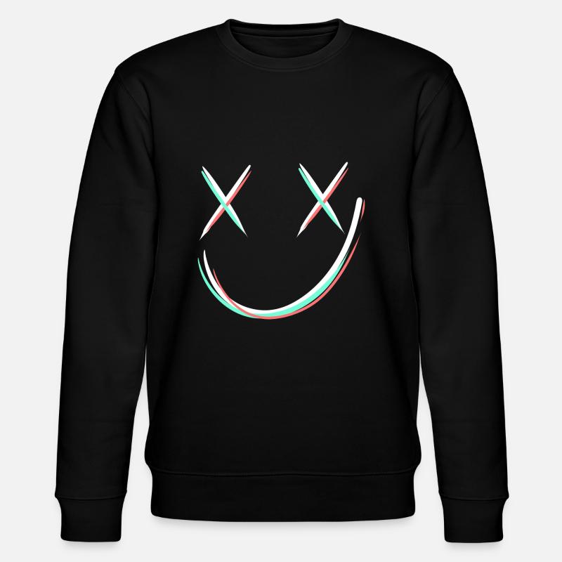 Smile avec x yeux - Sweat bio CHANGER Stanley/Stella Unisexe - noir