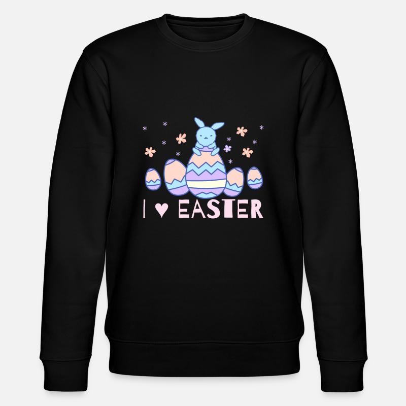 easter day - Stanley/Stella CHANGER Unisex Organic Sweatshirt - black