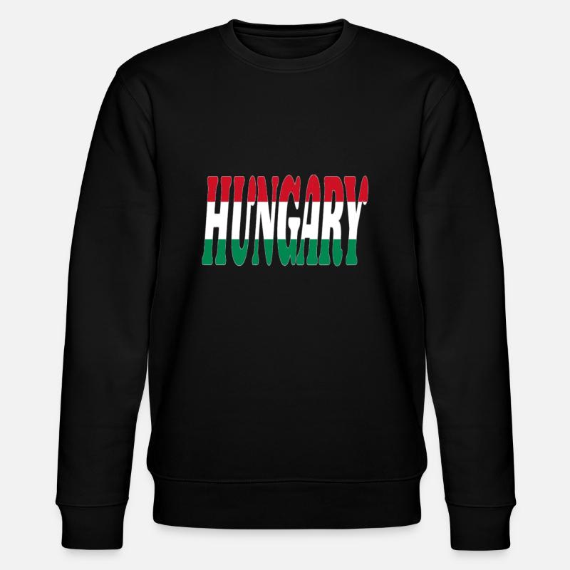 Hungary - Stanley/Stella Unisex Bio-Sweatshirt CHANGER  - Schwarz