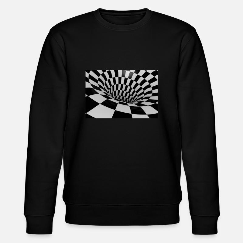Optical Illusion 3D - Sweat bio CHANGER Stanley/Stella Unisexe - noir