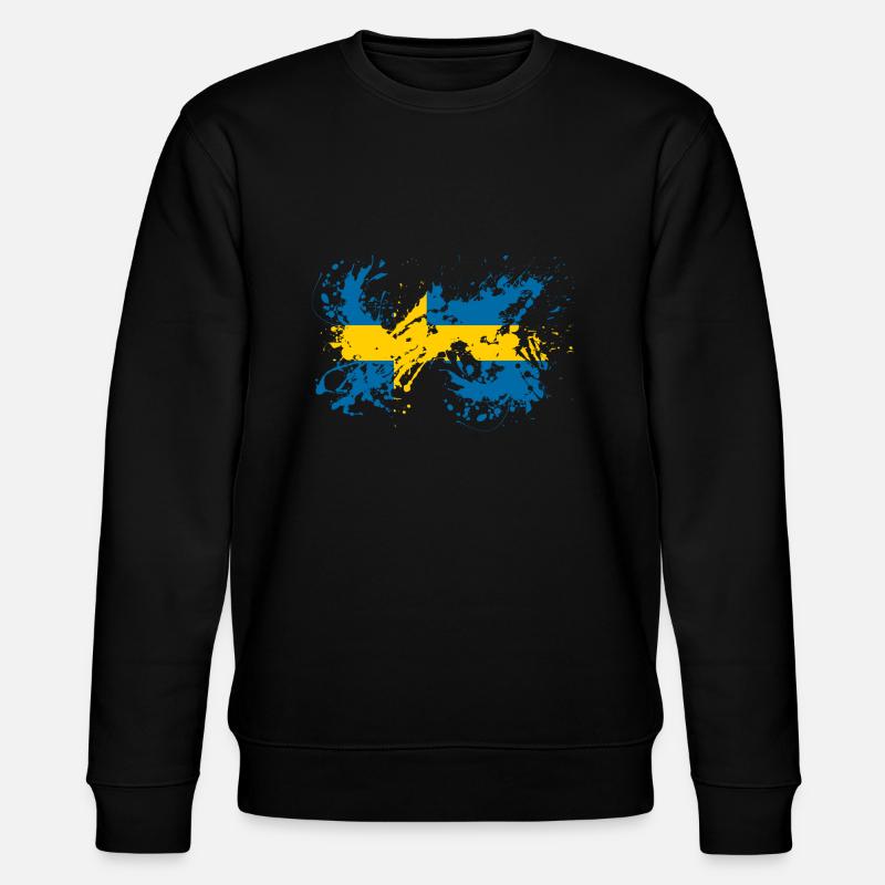 Suède Drapeau suédois drapeau noir - Sweat bio CHANGER Stanley/Stella Unisexe - noir