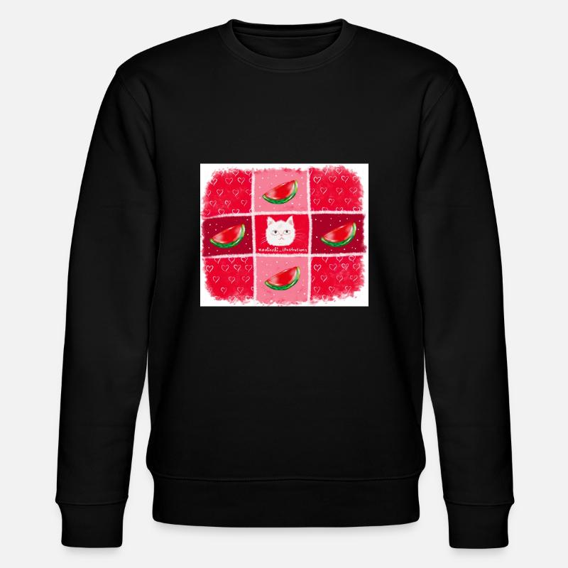 Summer fruit watermelon - Stanley/Stella CHANGER Unisex Organic Sweatshirt - black
