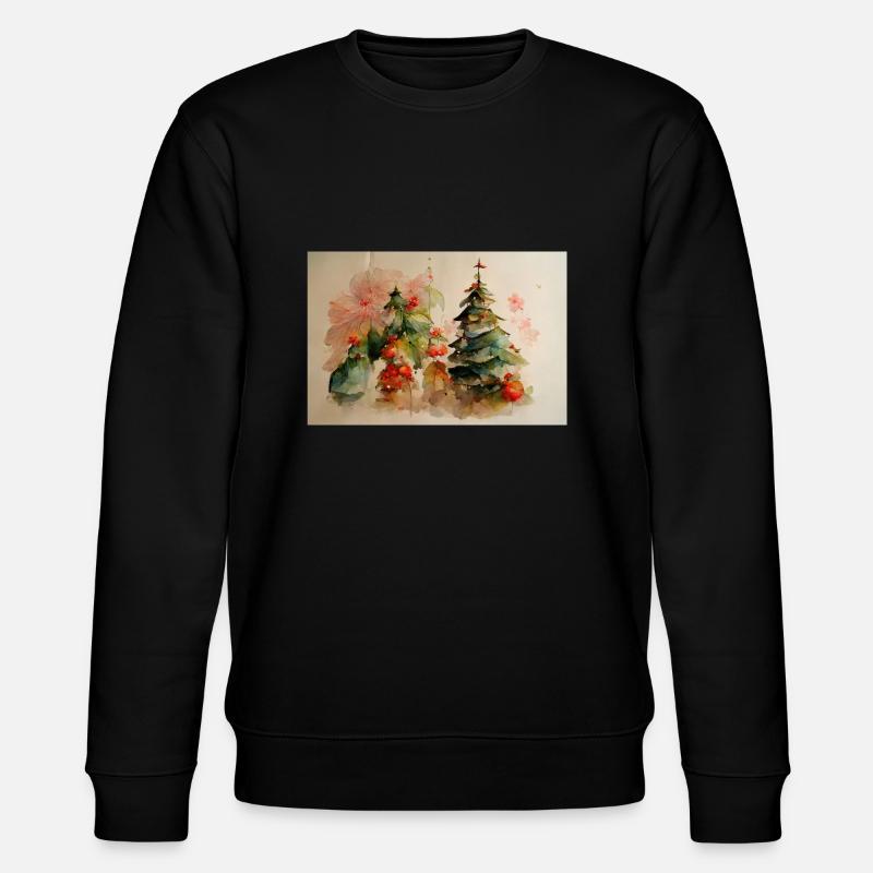 Weihnachten 23 - Stanley/Stella Unisex Bio-Sweatshirt CHANGER  - Schwarz