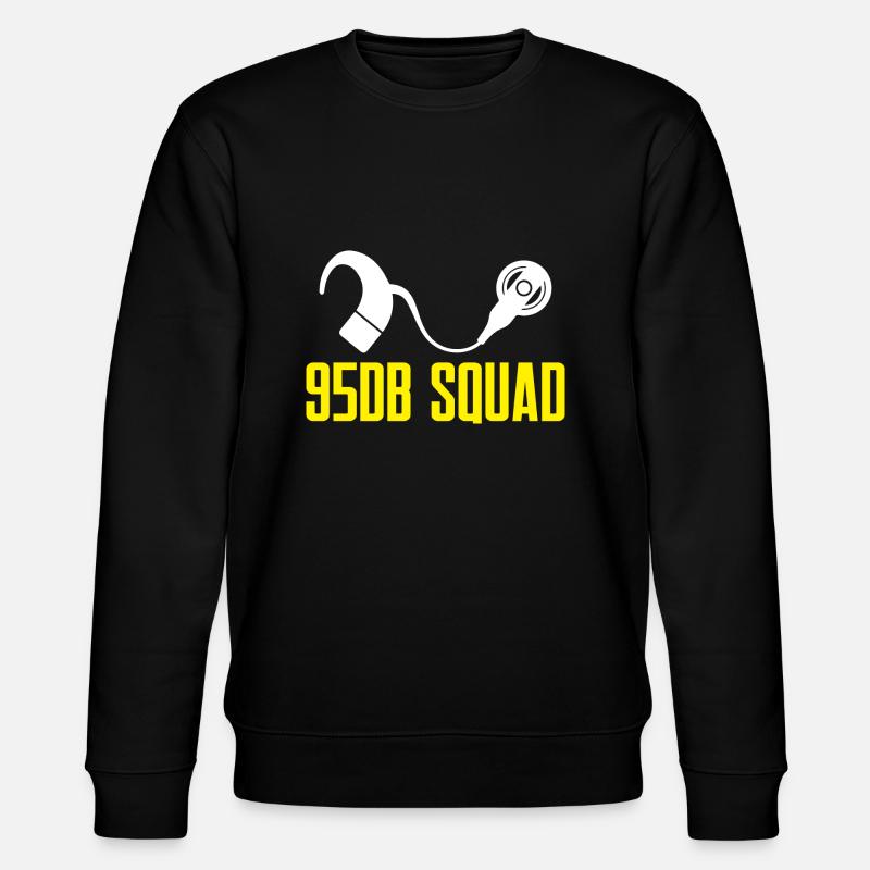 950DB Squad | Deaf Pride - Stanley/Stella Unisex Bio-Sweatshirt CHANGER  - Schwarz