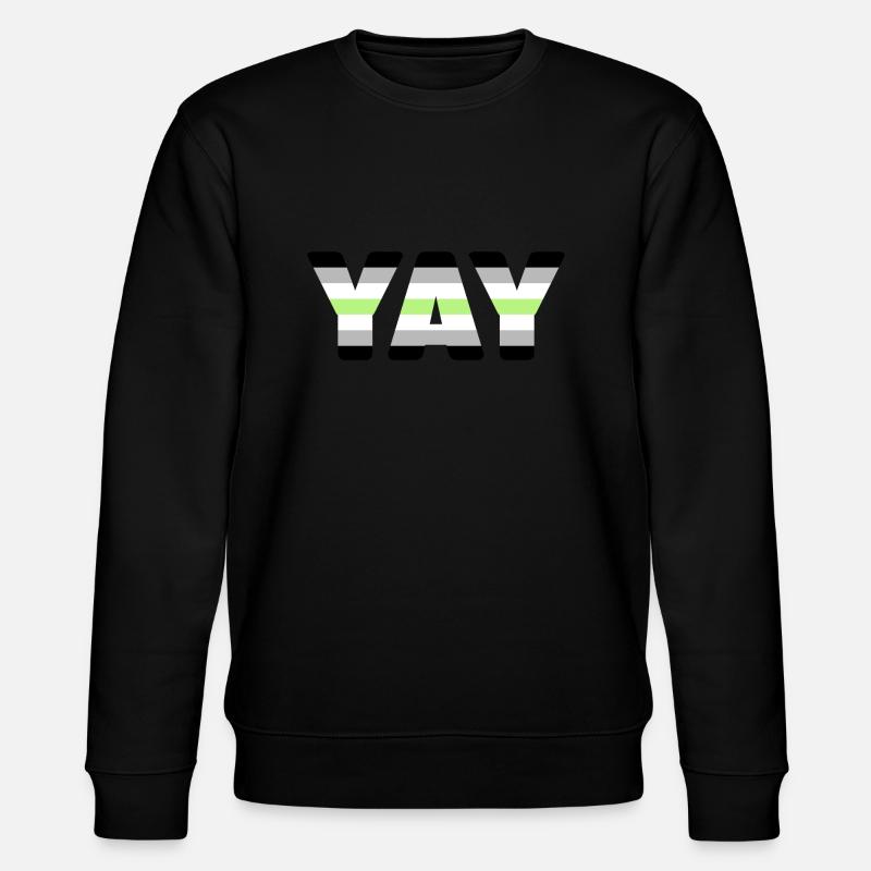 YAY Agender - Stanley/Stella Unisex Bio-Sweatshirt CHANGER  - Schwarz