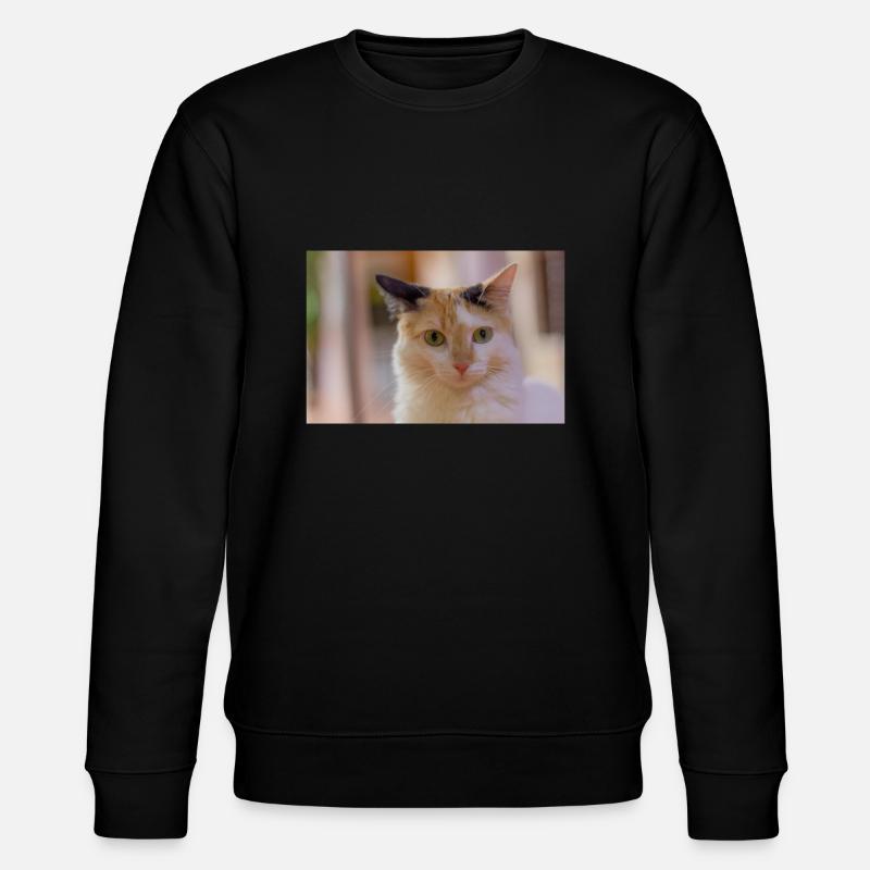 Die Katze - Stanley/Stella Unisex Bio-Sweatshirt CHANGER  - Schwarz
