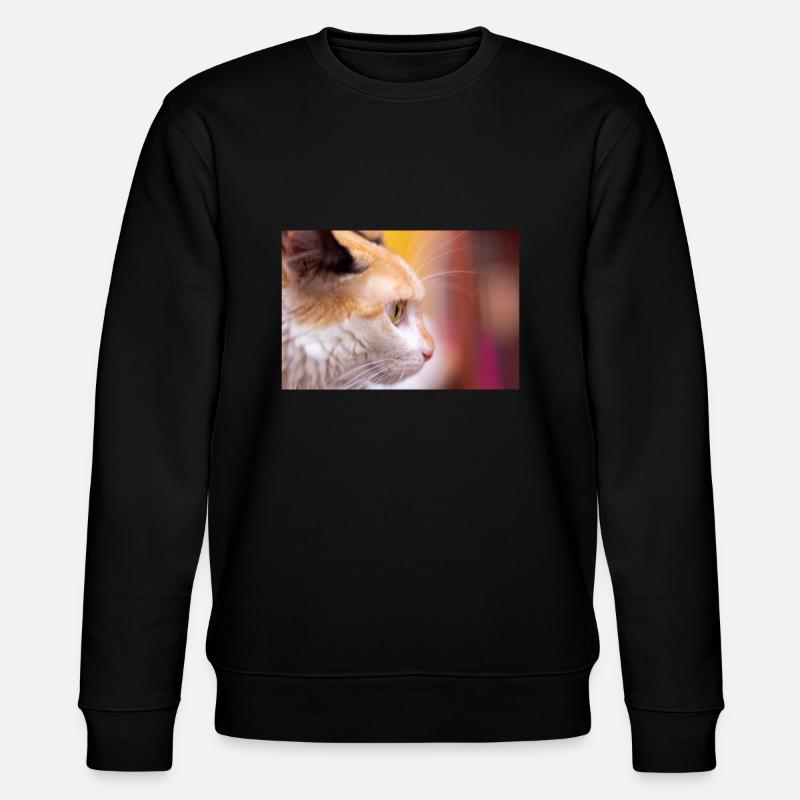 Katzen-Look - Stanley/Stella Unisex Bio-Sweatshirt CHANGER  - Schwarz