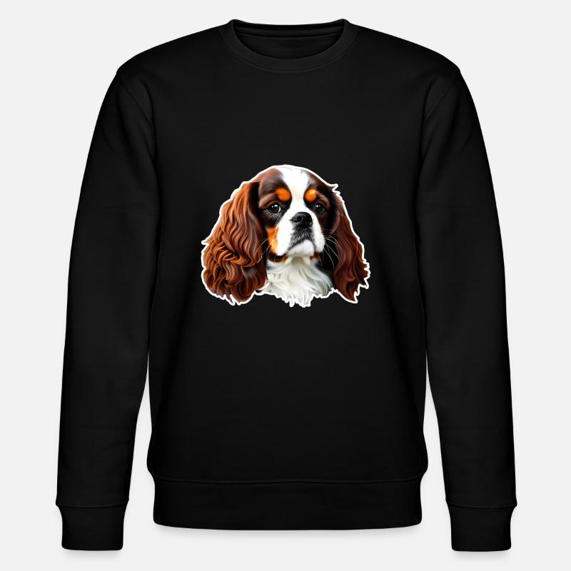 Cavalier King Charles Spaniel - Stanley/Stella Unisex Bio-Sweatshirt CHANGER  - Schwarz
