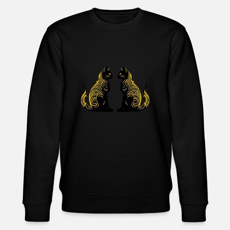 cats - Stanley/Stella Unisex Bio-Sweatshirt CHANGER  - Schwarz