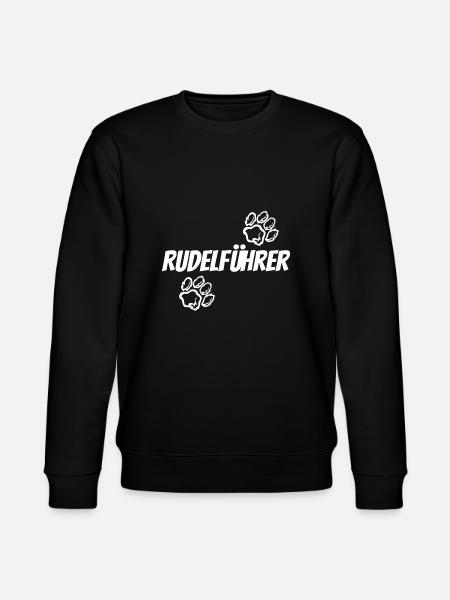 Rudelführer Rudel Hundehalter Spruch Hunde - Stanley/Stella Unisex Bio-Sweatshirt CHANGER - Schwarz