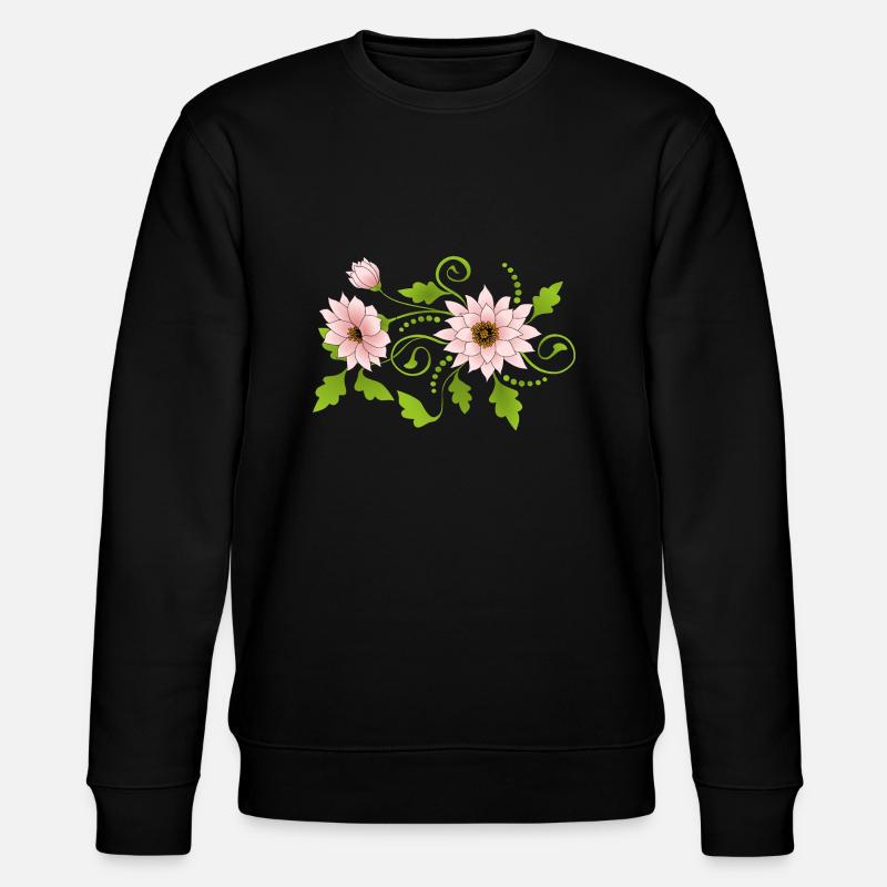 Fleur - Sweat bio CHANGER Stanley/Stella Unisexe - noir