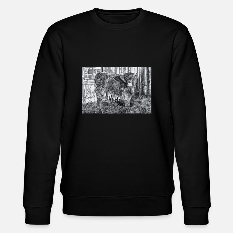 Hochlandrind - Stanley/Stella Unisex Bio-Sweatshirt CHANGER  - Schwarz