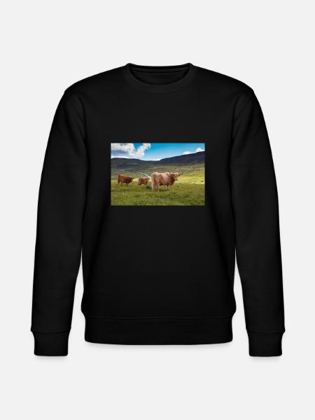 Scottish Highland cattle - Stanley/Stella CHANGER Unisex Organic Sweatshirt - black