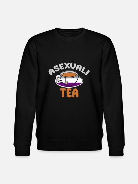 AsexuStyle: Asexuali-tea - Stanley/Stella CHANGER Unisex Organic Sweatshirt - black