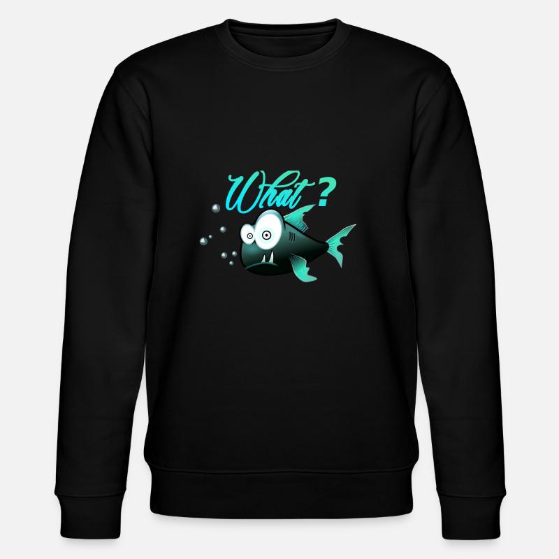 What? - Stanley/Stella Unisex Bio-Sweatshirt CHANGER  - Schwarz