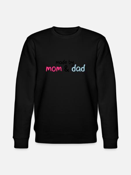 made by mom & dad - Stanley/Stella CHANGER Unisex Organic Sweatshirt - black