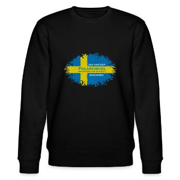 POLARKREIS - Stanley/Stella Unisex Bio-Sweatshirt CHANGER  - Schwarz - Vorne - Nik (191cm) & Marisol (170cm)
