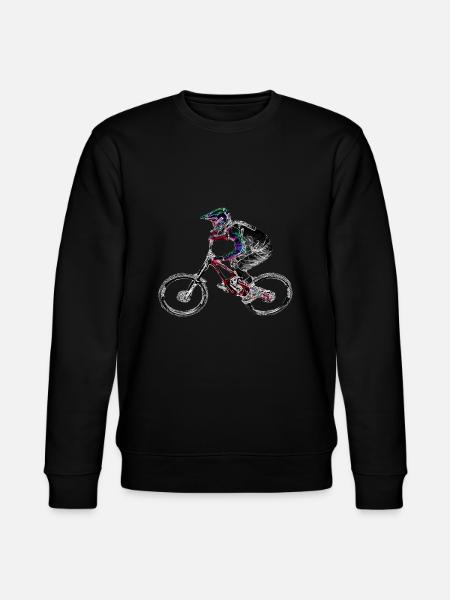 mountain bike mtb downhill - Stanley/Stella CHANGER Unisex Organic Sweatshirt - black
