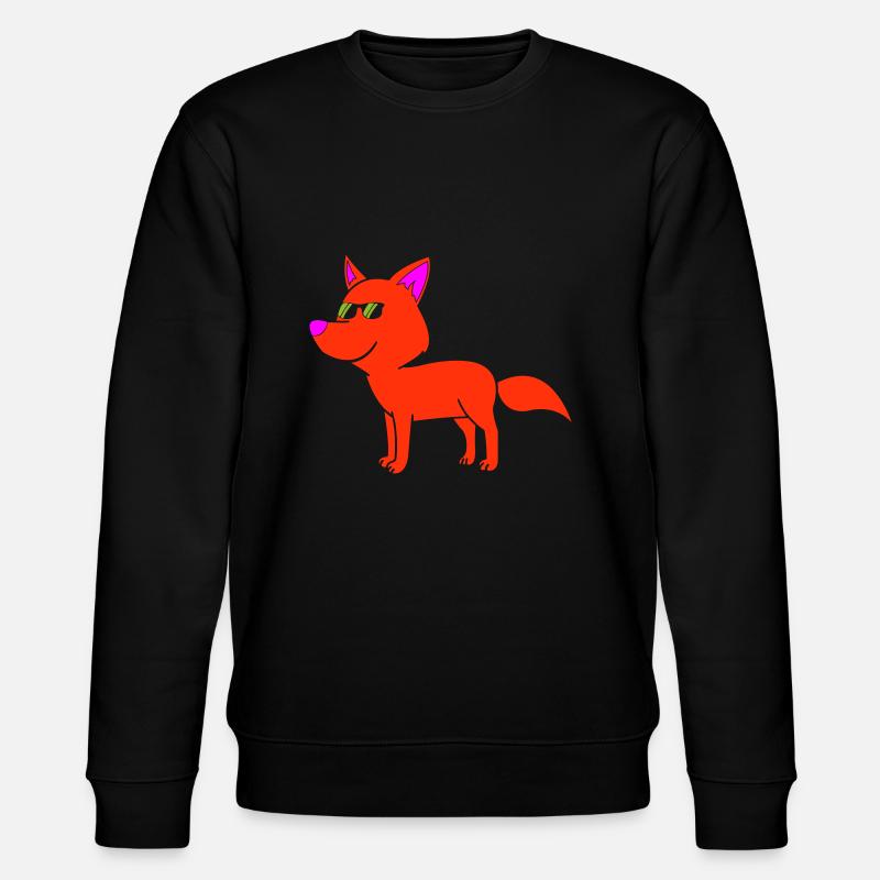 cool fox - Stanley/Stella CHANGER Unisex Organic Sweatshirt - black