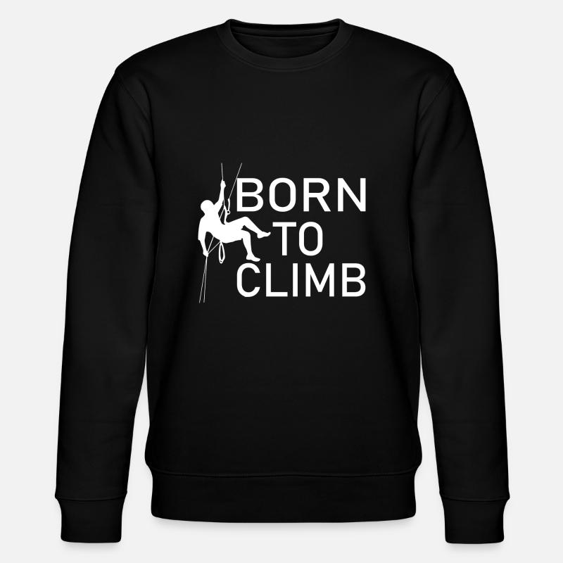 Bouldern Klettern Climbing - Stanley/Stella Unisex Bio-Sweatshirt CHANGER  - Schwarz