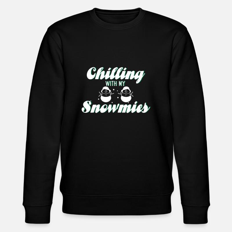 Snowmies - Stanley/Stella Unisex Bio-Sweatshirt CHANGER  - Schwarz