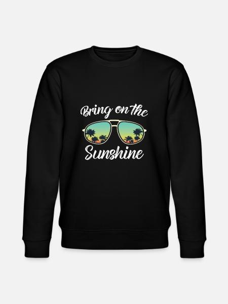 Sunglasses, Sunshine T-Shirt - Stanley/Stella CHANGER Unisex Organic Sweatshirt - black