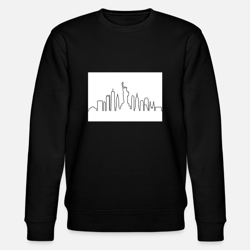 Skyline von NY - Stanley/Stella Unisex Bio-Sweatshirt CHANGER  - Schwarz