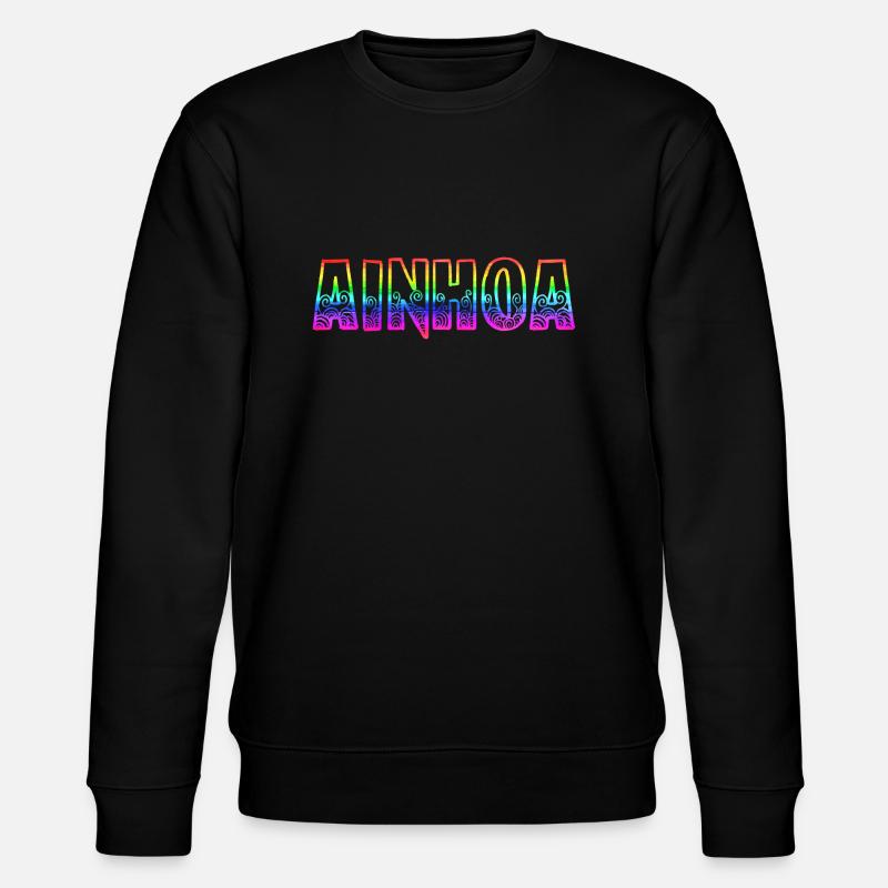 ainhoa rs rainbow - Stanley/Stella CHANGER Unisex Organic Sweatshirt - black