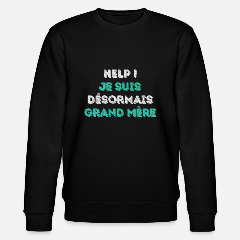 Oma - Sonderedition - Design modern - Stanley/Stella Unisex Bio-Sweatshirt CHANGER  - Schwarz