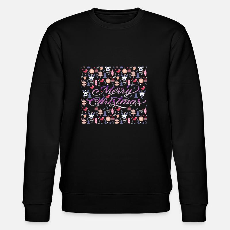 Merry Christmas - Stanley/Stella Unisex Bio-Sweatshirt CHANGER  - Schwarz