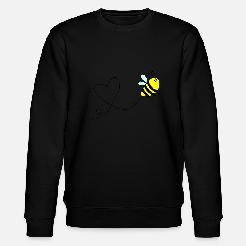 Bee Comic Love 3 - Stanley/Stella CHANGER Unisex Organic Sweatshirt - black