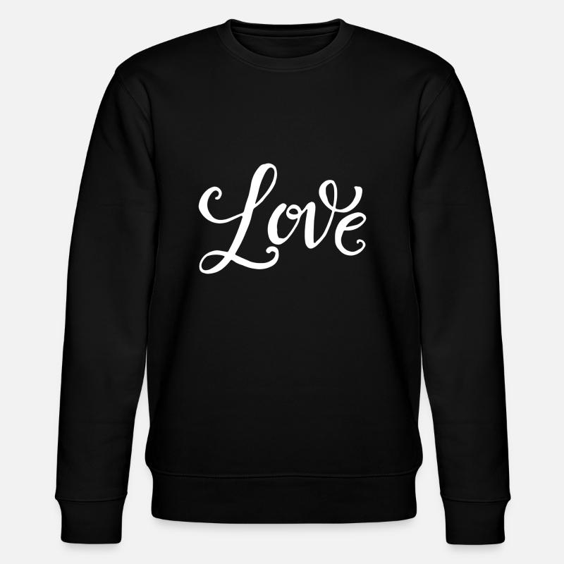 LIEBE - Stanley/Stella Unisex Bio-Sweatshirt CHANGER  - Schwarz