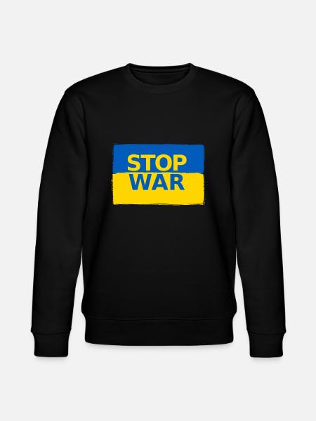 ukrainian flage 02 - Stanley/Stella Unisex Bio-Sweatshirt CHANGER - Schwarz