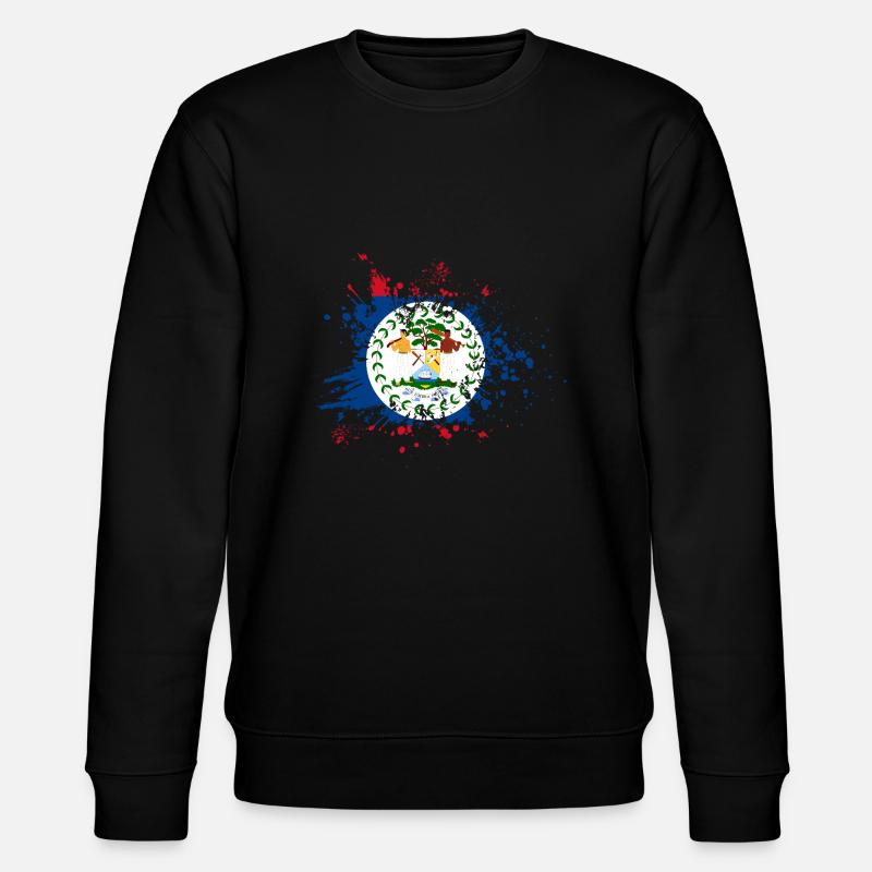 Drapeau du Belize Bélizien - Sweat bio CHANGER Stanley/Stella Unisexe - noir