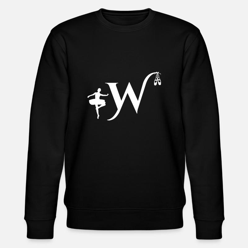 Buchstabe w Ballerina - Stanley/Stella Unisex Bio-Sweatshirt CHANGER - Schwarz