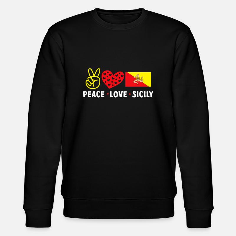 Sicile Drapeau Italie Sicile - Sweat bio CHANGER Stanley/Stella Unisexe - noir