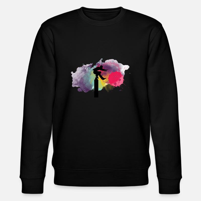 Parkours Sihouette Balance Splash - Sweat bio CHANGER Stanley/Stella Unisexe - noir