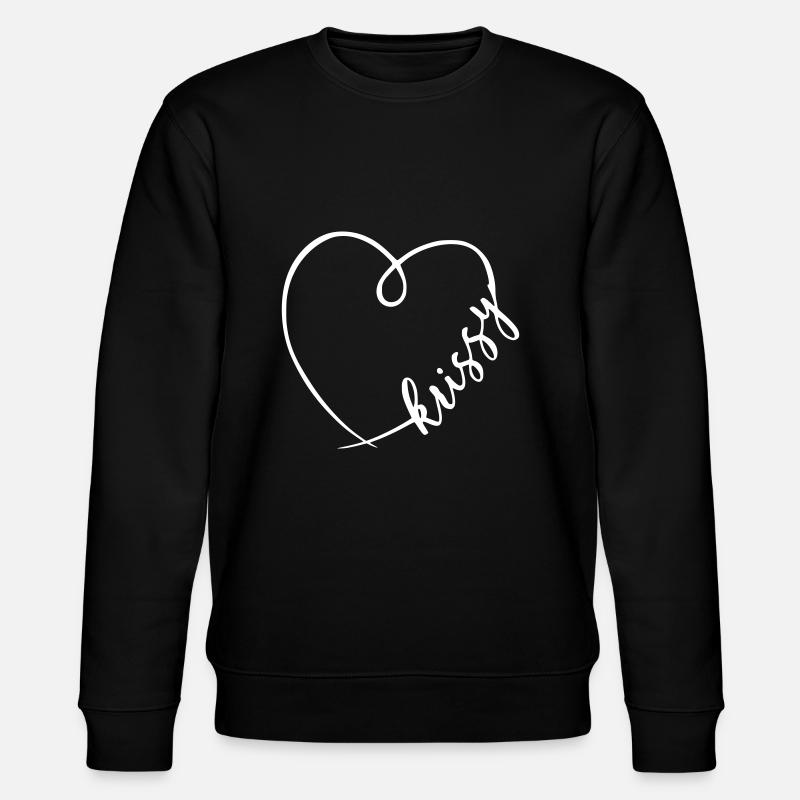 Krissy Nom Calligraphie Coeur - Sweat bio CHANGER Stanley/Stella Unisexe - noir