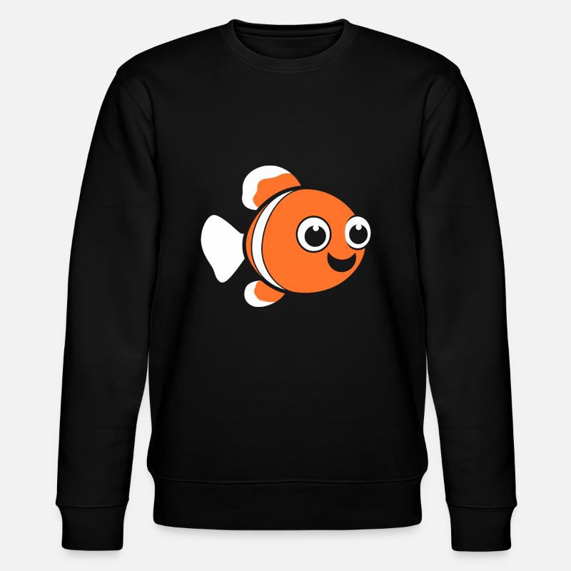 Humour petit poisson clown - Sweat bio CHANGER Stanley/Stella Unisexe - noir