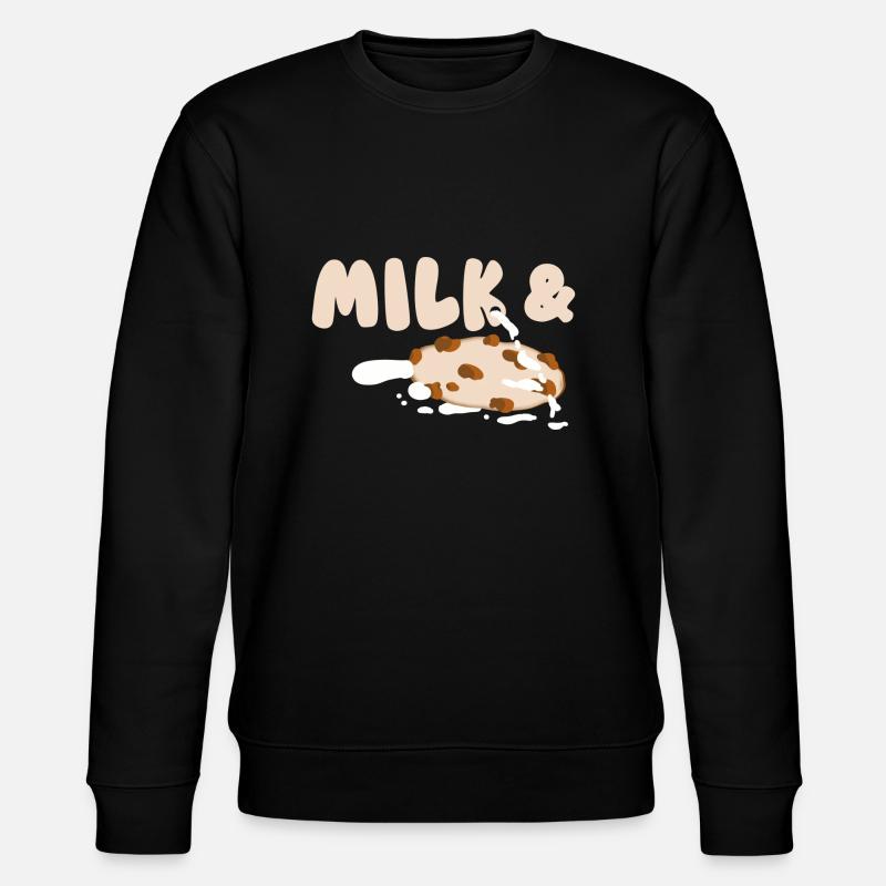 Milk and biscuits - Stanley/Stella CHANGER Unisex Organic Sweatshirt - black