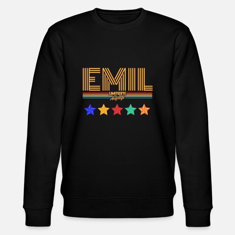 Emil - Stanley/Stella Unisex Bio-Sweatshirt CHANGER  - Schwarz