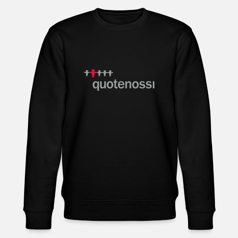 quotenossi - Stanley/Stella Unisex Bio-Sweatshirt CHANGER  - Schwarz