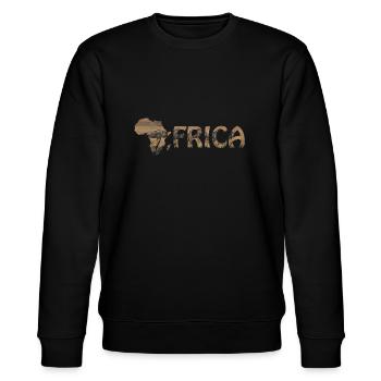Africanlove - Stanley/Stella Unisex Bio-Sweatshirt CHANGER  - Schwarz - Vorne - Nik (191cm) & Marisol (170cm)