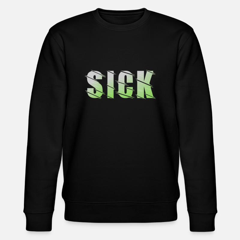 Sick design - Stanley/Stella CHANGER Unisex Organic Sweatshirt - black